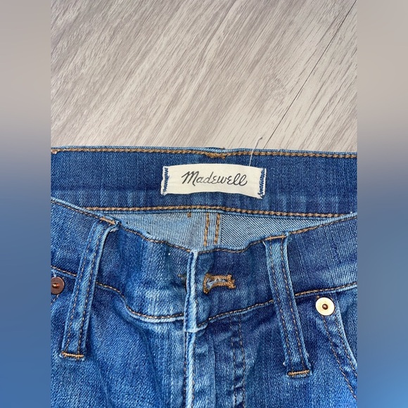 Madewell denim distressed light wash cali Demi bootcut in timpson wash - Picture 2 of 5